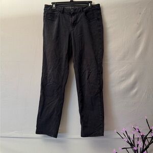 American Eagle Outfitters Women's Black Straight Leg Jeans